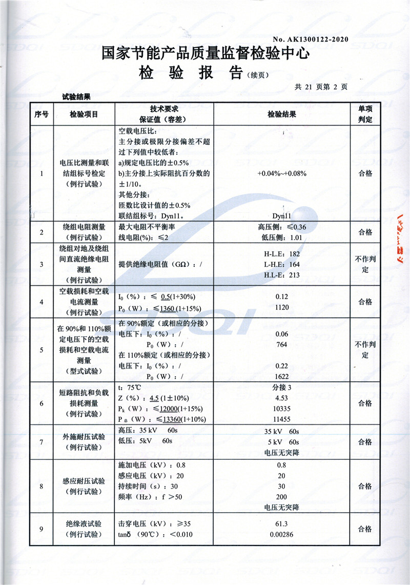 高低压试验报告-S11-1250凉山凉山凉山油浸式变压器-2.jpg